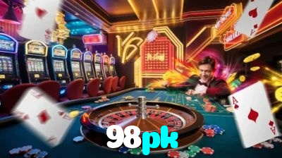98pk casino presented on mobile device in Pakistan with slots and live games
